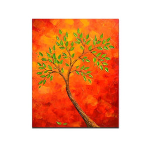 Tree Hand Painted Oil Painting / Canvas Wall Art UK HD08168