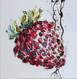 Strawberry Hand Painted Oil Painting / Canvas Wall Art UK HD08188