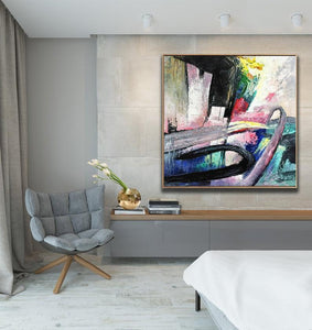 Abstract Hand Painted Oil Painting / Canvas Wall Art UK HD08203