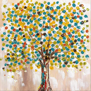 Tree Hand Painted Oil Painting / Canvas Wall Art UK HD08309