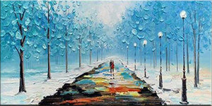 Street Hand Painted Oil Painting / Canvas Wall Art UK HD08343