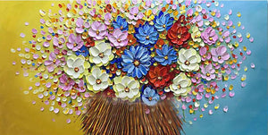 Flower Hand Painted Oil Painting / Canvas Wall Art UK HD08351