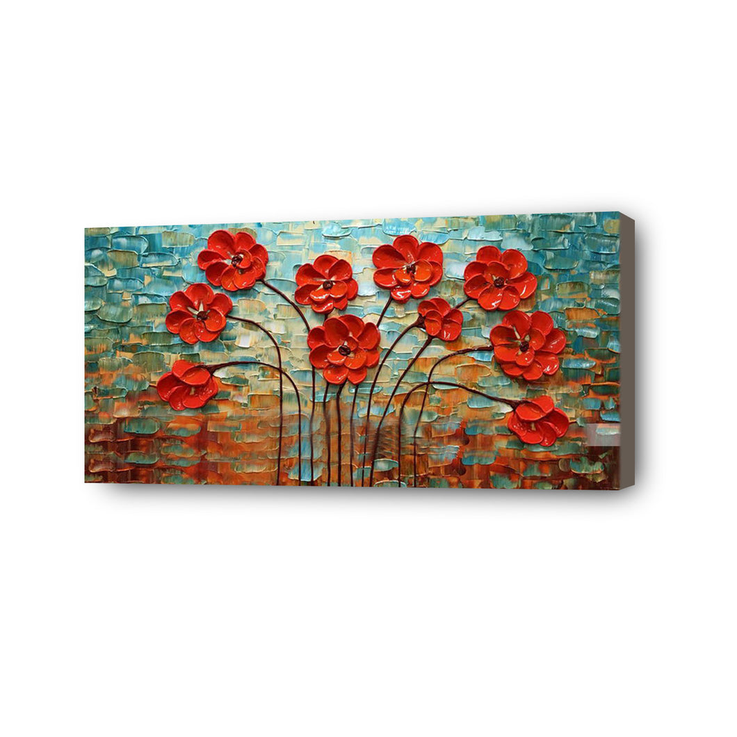 Flower Hand Painted Oil Painting / Canvas Wall Art HD08357