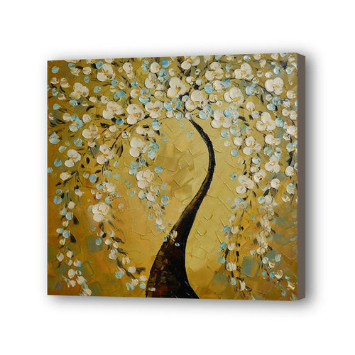 Tree Hand Painted Oil Painting / Canvas Wall Art UK HD08363