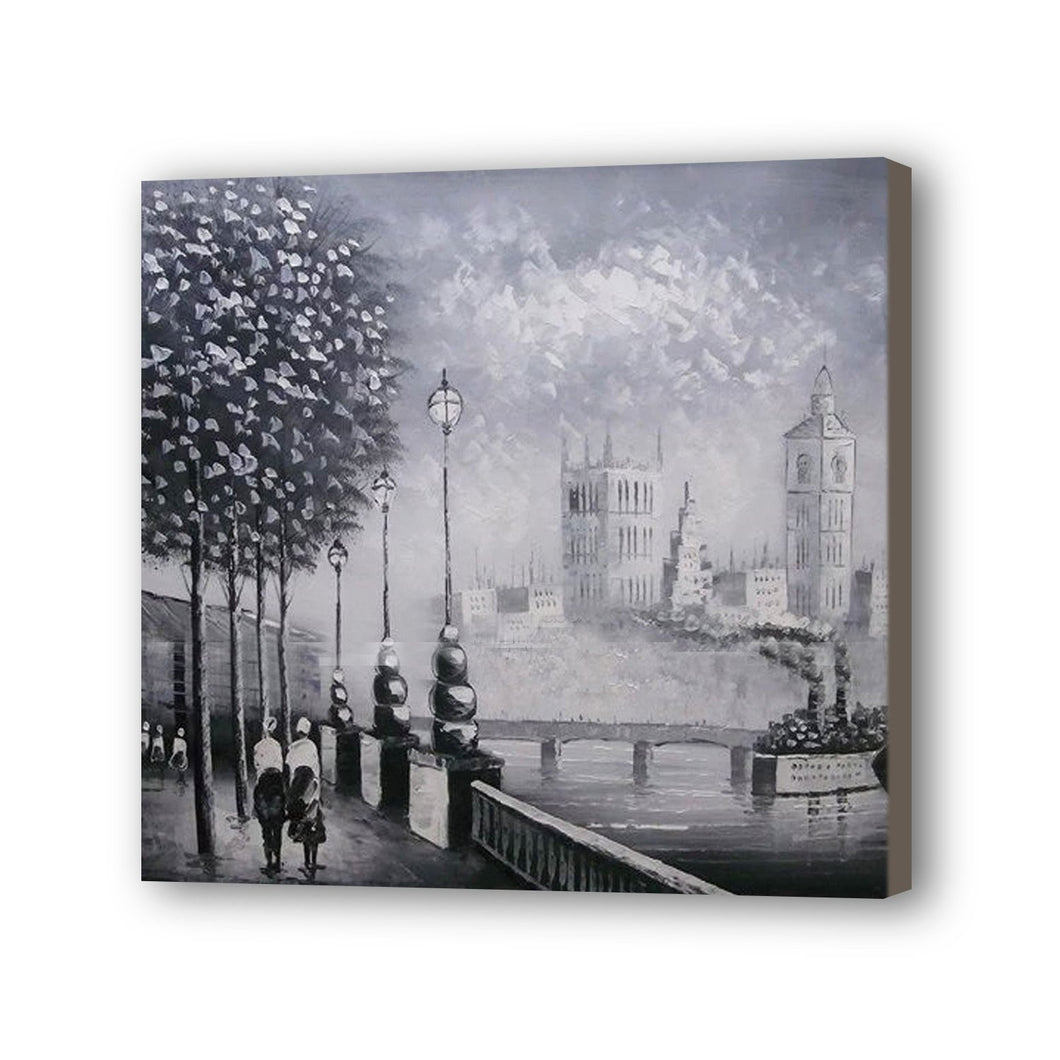 Street Hand Painted Oil Painting / Canvas Wall Art UK HD08365