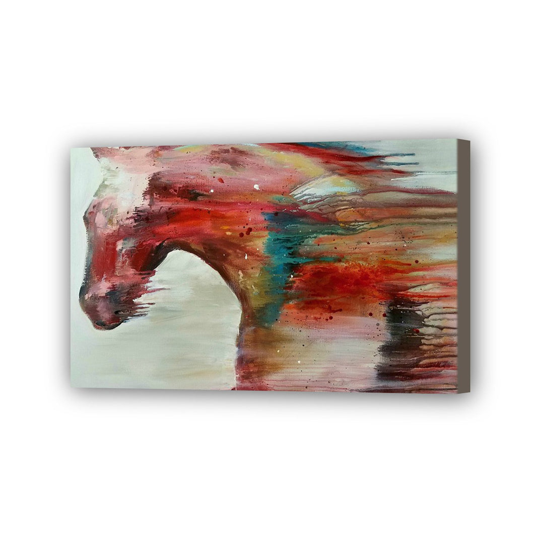 Horse Hand Painted Oil Painting / Canvas Wall Art UK HD08377