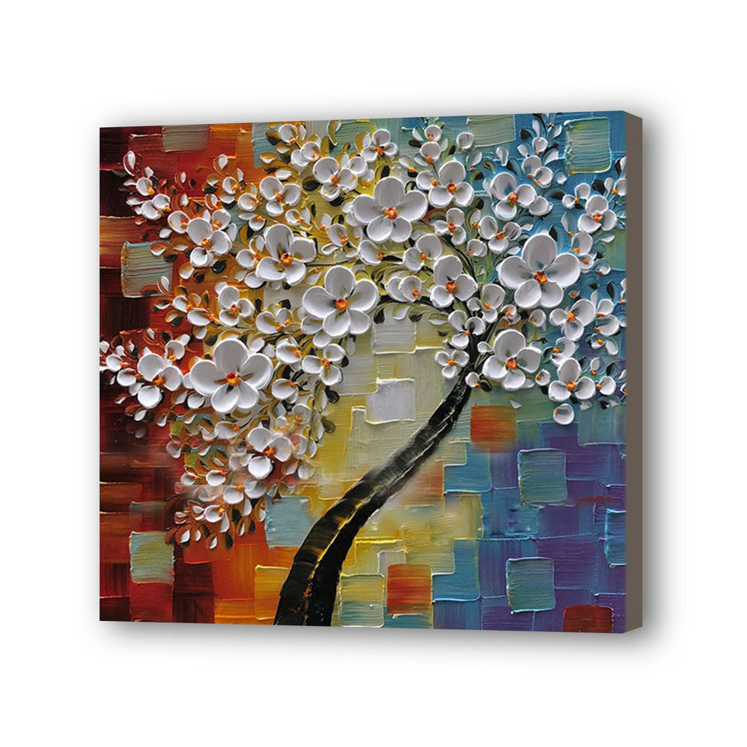 Tree Hand Painted Oil Painting / Canvas Wall Art UK HD08396