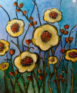 Flower Hand Painted Oil Painting / Canvas Wall Art UK HD08401