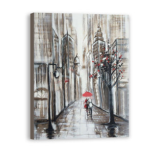 Street Hand Painted Oil Painting / Canvas Wall Art UK HD08404