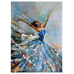 Dancer Girl Hand Painted Oil Painting / Canvas Wall Art UK HD08407