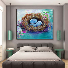 Load image into Gallery viewer, Bird Nest Hand Painted Oil Painting / Canvas Wall Art HD08408

