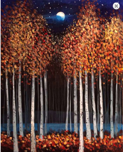 Forest Hand Painted Oil Painting / Canvas Wall Art UK HD08411