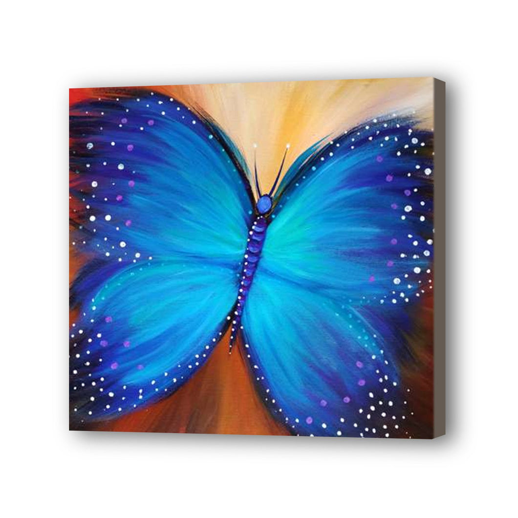 Butterfly Hand Painted Oil Painting / Canvas Wall Art UK HD08415