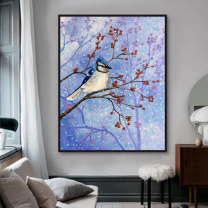 Bird Hand Painted Oil Painting / Canvas Wall Art HD08417
