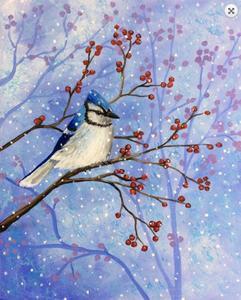 Bird Hand Painted Oil Painting / Canvas Wall Art UK HD08417