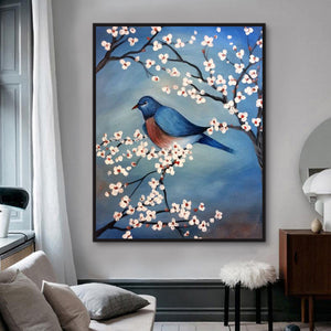 Bird Hand Painted Oil Painting / Canvas Wall Art HD08425