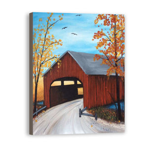 Village Hand Painted Oil Painting / Canvas Wall Art UK HD08426