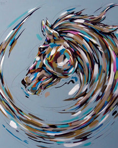 Horse Hand Painted Oil Painting / Canvas Wall Art UK HD08431