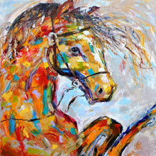 Load image into Gallery viewer, Horse Hand Painted Oil Painting / Canvas Wall Art UK HD08441
