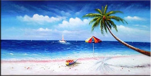 Beach Hand Painted Oil Painting / Canvas Wall Art UK HD08444