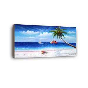 Beach Hand Painted Oil Painting / Canvas Wall Art HD08444