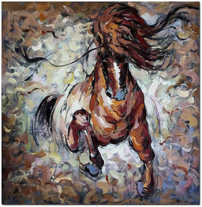 Horse Hand Painted Oil Painting / Canvas Wall Art UK HD08449