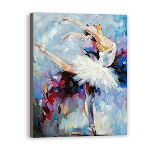 Ballet Dancer Hand Painted Oil Painting / Canvas Wall Art UK HD08450