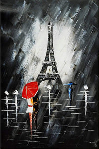 Eiffel Tower Hand Painted Oil Painting / Canvas Wall Art UK HD08451