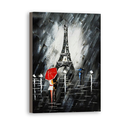 Eiffel Tower Hand Painted Oil Painting / Canvas Wall Art UK HD08451