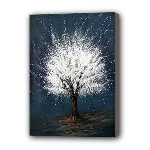 Tree Hand Painted Oil Painting / Canvas Wall Art UK HD08452