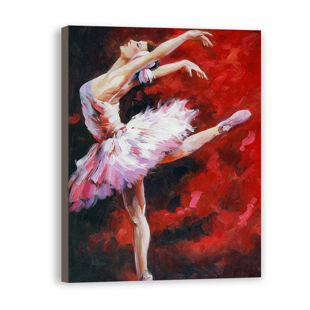 Ballet Dancer Hand Painted Oil Painting / Canvas Wall Art UK HD08462