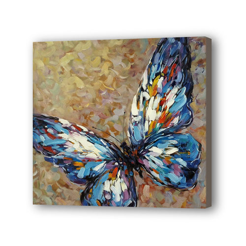 Butterfly Hand Painted Oil Painting / Canvas Wall Art UK HD08472