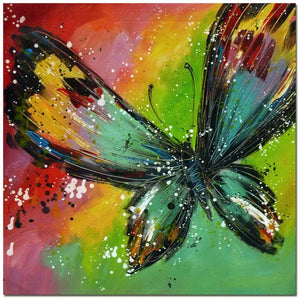 Butterfly Hand Painted Oil Painting / Canvas Wall Art UK HD08475