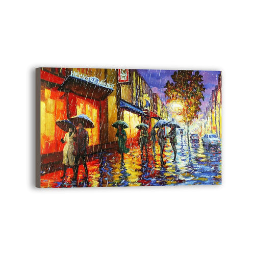 Street Hand Painted Oil Painting / Canvas Wall Art UK HD08503
