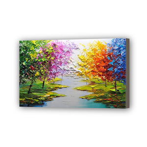 Forest Hand Painted Oil Painting / Canvas Wall Art UK HD08504