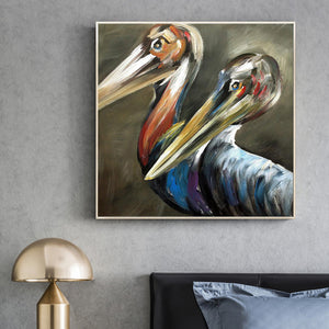 Bird Hand Painted Oil Painting / Canvas Wall Art HD08507