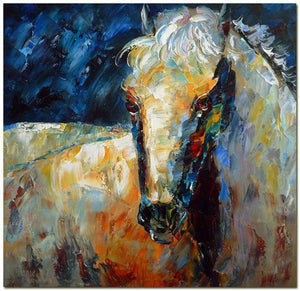 Horse Hand Painted Oil Painting / Canvas Wall Art UK HD08517