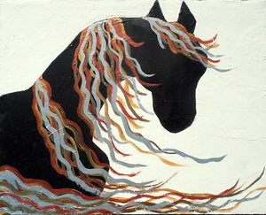Horse Hand Painted Oil Painting / Canvas Wall Art UK HD08522