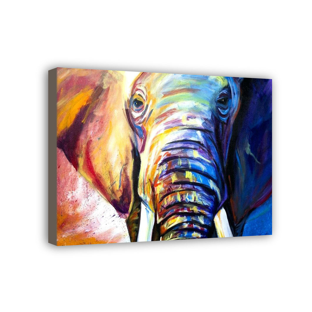 Elephant Hand Painted Oil Painting / Canvas Wall Art HD08524