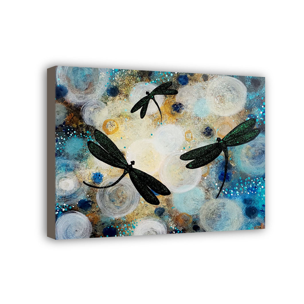 Dragonfly Hand Painted Oil Painting / Canvas Wall Art HD08526