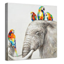 Load image into Gallery viewer, Elephant Hand Painted Oil Painting / Canvas Wall Art UK HD08530
