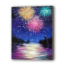 Load image into Gallery viewer, Firework Hand Painted Oil Painting / Canvas Wall Art UK HD08535
