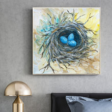 Load image into Gallery viewer, Bird Nest Hand Painted Oil Painting / Canvas Wall Art HD08537
