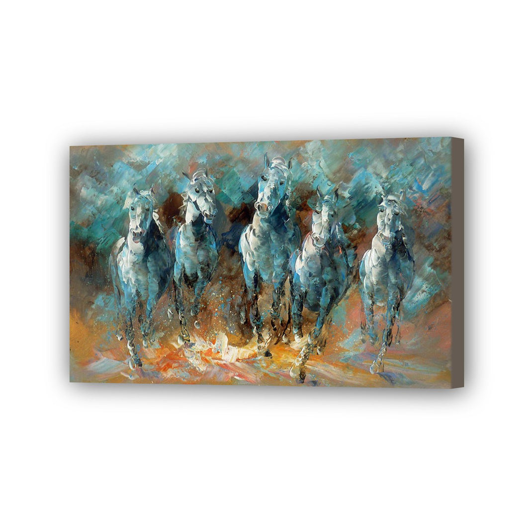 Horse Hand Painted Oil Painting / Canvas Wall Art UK HD08566