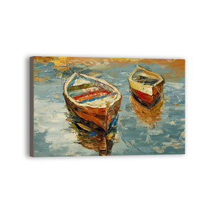 Boat Hand Painted Oil Painting / Canvas Wall Art UK HD08570