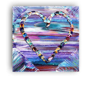 Heart Hand Painted Oil Painting / Canvas Wall Art UK HD08587