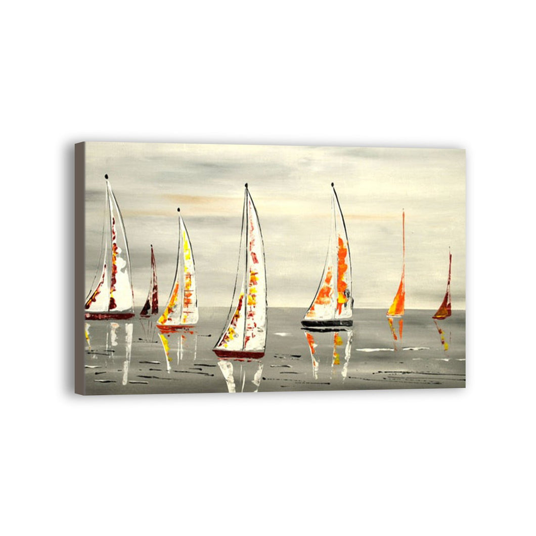 Boat Hand Painted Oil Painting / Canvas Wall Art UK HD08605