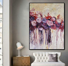 Load image into Gallery viewer, Rose Hand Painted Oil Painting / Canvas Wall Art UK HD08612
