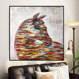 Horse Hand Painted Oil Painting / Canvas Wall Art UK HD08614