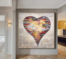 Load image into Gallery viewer, Heart Hand Painted Oil Painting / Canvas Wall Art UK HD08615
